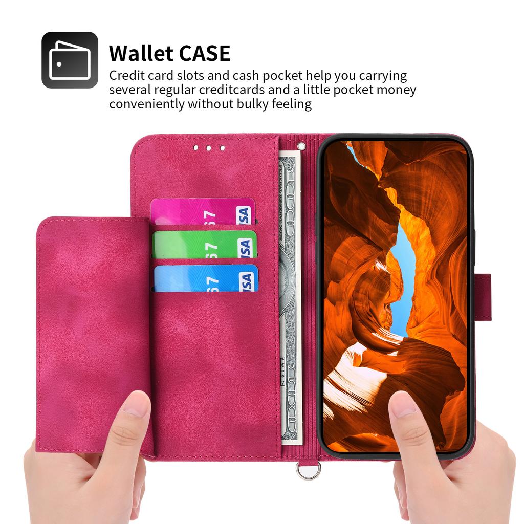 For Xiaomi Redmi Note 13 Pro 4G/Poco M6 Pro 4G Case Flower Pattern Skin-touch Phone Cover with 2 Straps