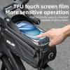 ESLNF Touch Screen Bike Pouch Top Tube Bag Hard Case Waterproof Front Frame Bicycle Phone Bag EVA Bicycle Bag