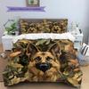 German Shepherd Pattern Bedding Home Decoration Birthday Gift (1 * duvet cover + 2 * pillowcase, without core)