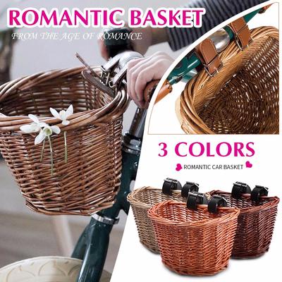 1 PC Children Bike Basket Wicker Bycicle Basket for Umbrella Handbag