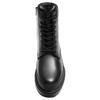 Zara Pu Lace-Up Round Toe Mid-Calf Martin Boots Men Boots Black 12005420