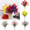 4 Bundles Artificial Flowers Outdoors Fake Flowers Realistic Bonsai Shrub Garden Home Decor Morning Glory Vibrant