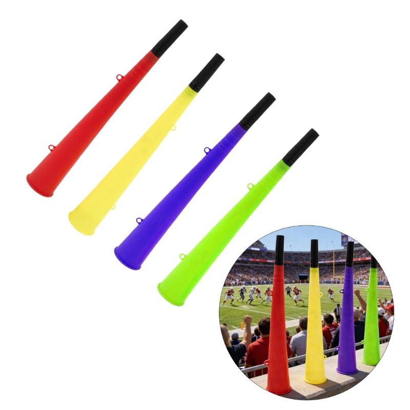 4PCS Football Fan Vuvuzela Horns Color Assorted Loud Cheering Tool Celebration Trumpets For Stadium Parties