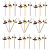 NUOLUX 72-Pack Halloween Decorative Straws, Party Paper Straws with Cute Pumpkin and Witch Hat Designs, Creative Drinking Straws