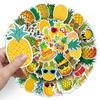 50 Pineapple Fruit Stickers for Scooter, Luggage, Laptop, Car, Motorcycle, and Stationery Decoration