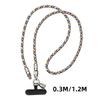 2-in-1 Handy-Lanyard PD 60W Ladekabel USB-C auf USB-C Kabel Crossbody Handy-Lanyard 7mm Dickes Seil Handy-Zubehör