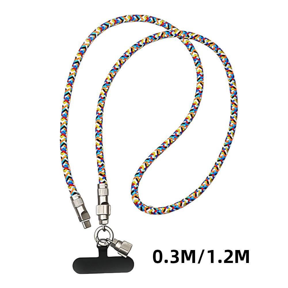 2-in-1 Handy-Lanyard PD 60W Ladekabel USB-C auf USB-C Kabel Crossbody Handy-Lanyard 7mm Dickes Seil Handy-Zubehör