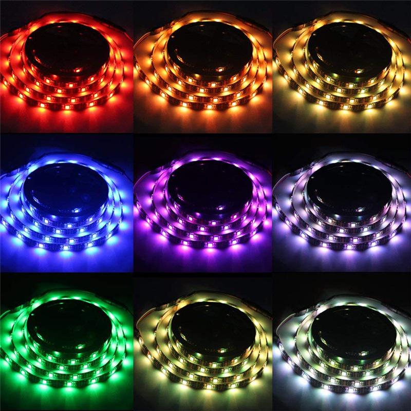 5V LED Battery-Powered 5050 Waterproof Light Strip with Remote Control for TV Chassis Decoration