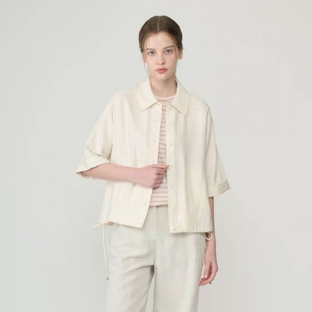 Bcbg String 5 Part Sleeve Blouse B6m4b484 cream (14)/55
