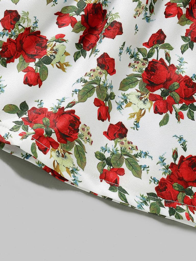 Kleinkind Kinder Baby Mädchen Blumen Spitze Rüschen Denim Kleid Prinzessin Outfits Kleidung