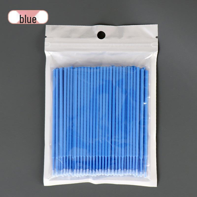 100 Purple Nano Cotton Swabs: Eyebrow, Eyeliner Correction, and Disposable Makeup Brushes