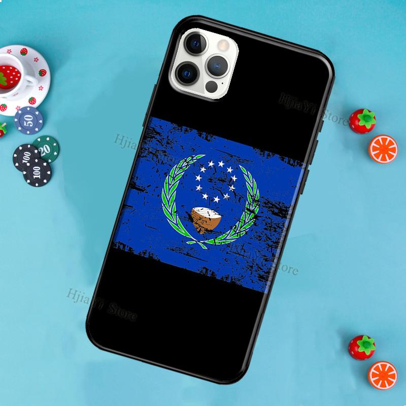 Pohnpei Ponape Flag Soft Case For iPhone 13 12 11 14 Pro Max XS XR X 12 13 mini SE 2020 6S 7 8 Plus Phone Cover