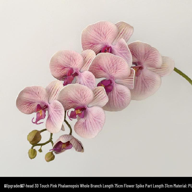 Light Luxury Phalaenopsis Artificial Floral Arrangement for Dining Table Decoration