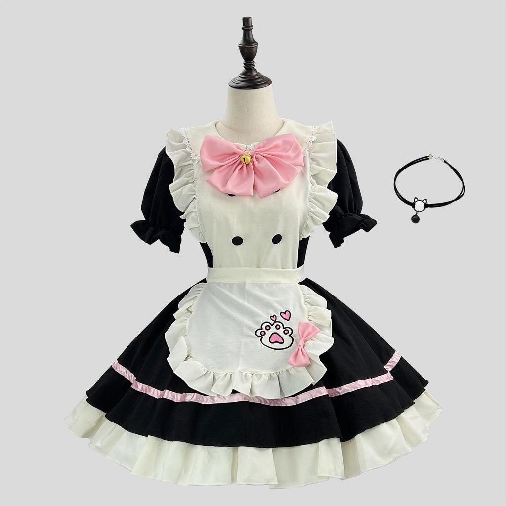 New Cross-Border Cute Maid Cosplay Lolita Halloween Costume for Women