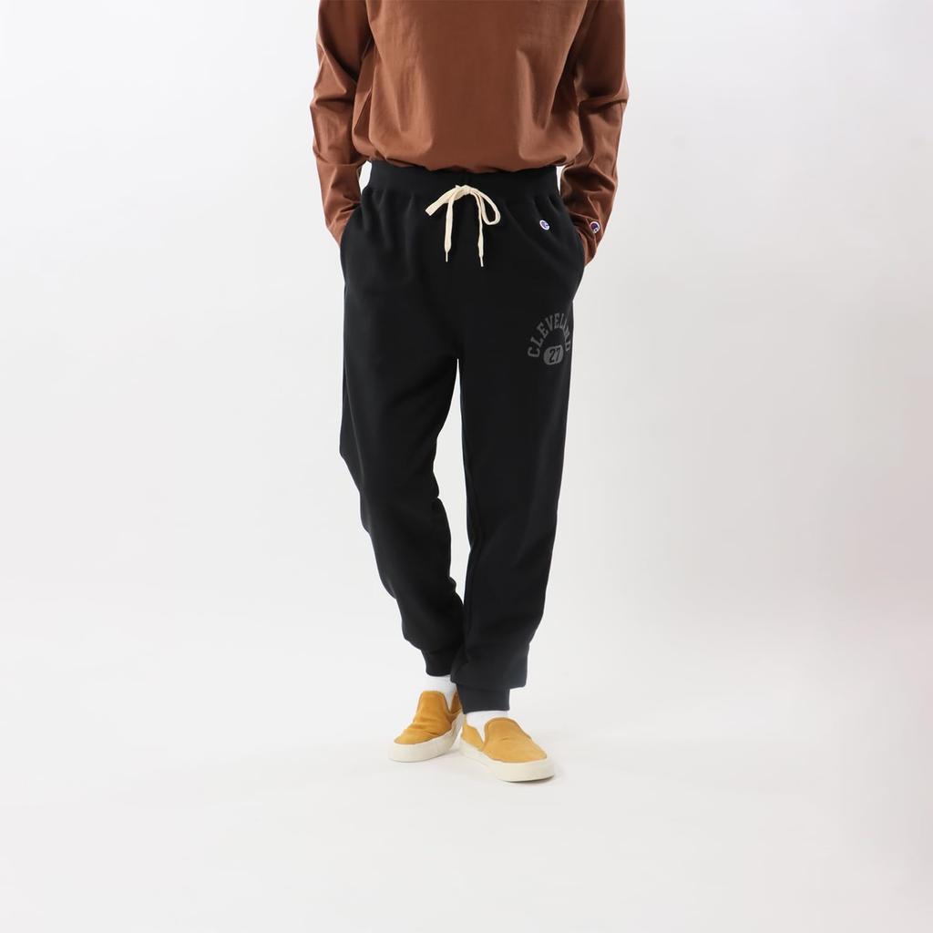 Champion Basic Cotton USA Big Logo Long Men's Pants, Black, C3-Y219