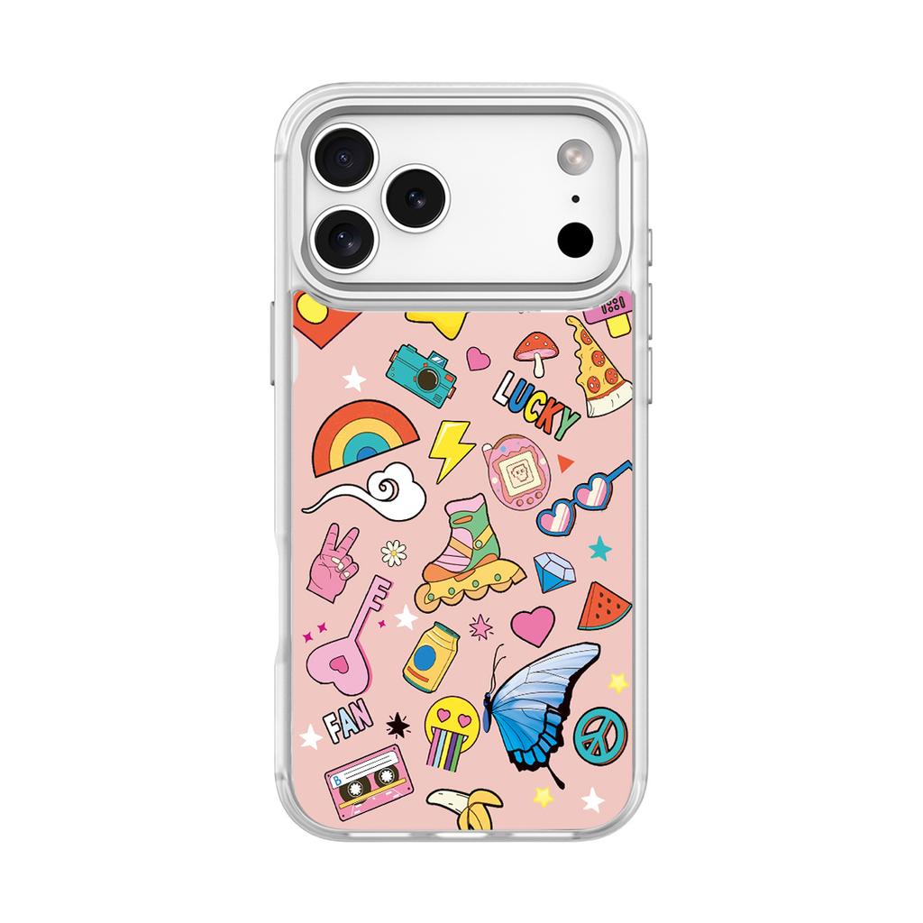 Applicable to Apple 17pro mobile phone case, advanced sense 16 replaceable back plate 15promax magnetic mobile phone case collage powder