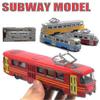 Train Tram Die-cast Toy Car Musical Light-up Children's Toy Holiday Gift