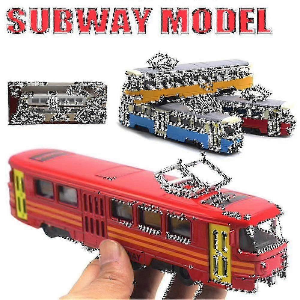 Train Tram Die-cast Toy Car Musical Light-up Children's Toy Holiday Gift