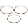 6 Pieces 10 Inch 26Cm Embroidery Ring Cross Stitch No Slip Hoops Set Imitated Wood Display Frame Circle Embroidery Kits-B61B