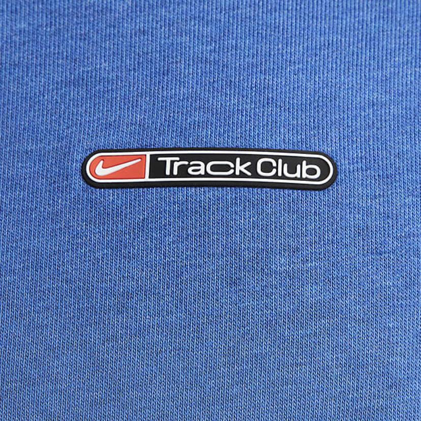 Nike Dri-Fit Track Club Jednobarevná Mikina s Kulatým Výstřihem Ležérní S Dlouhým Rukávem Pánské topy Court-Blue FB5510-476