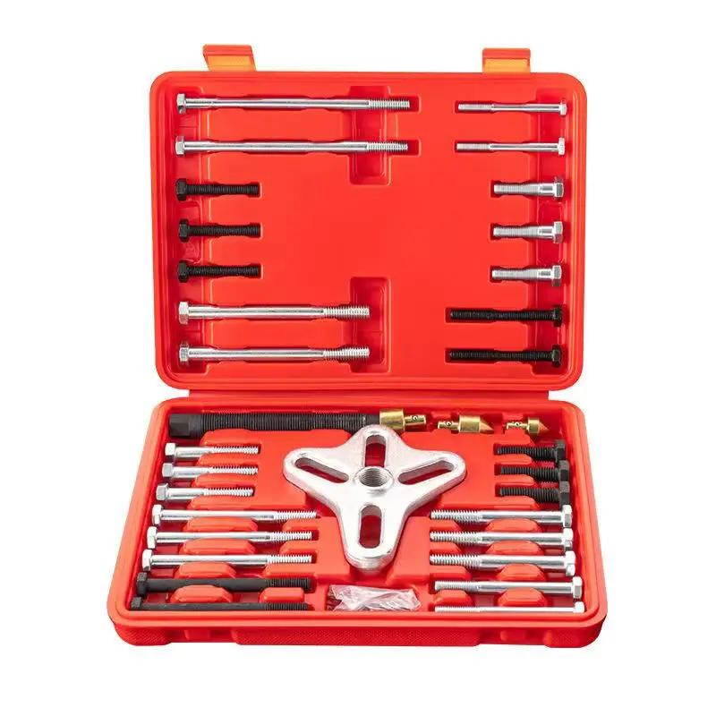 46 sztuk Kierownica Wyciągnij Kod Auto Naprawa Pasek Ściągacz Ściągacz Samochodowy Koło Pasowe Auto Naprawa Wyciągnij Narzędzie Do Konserwacji Samochodu