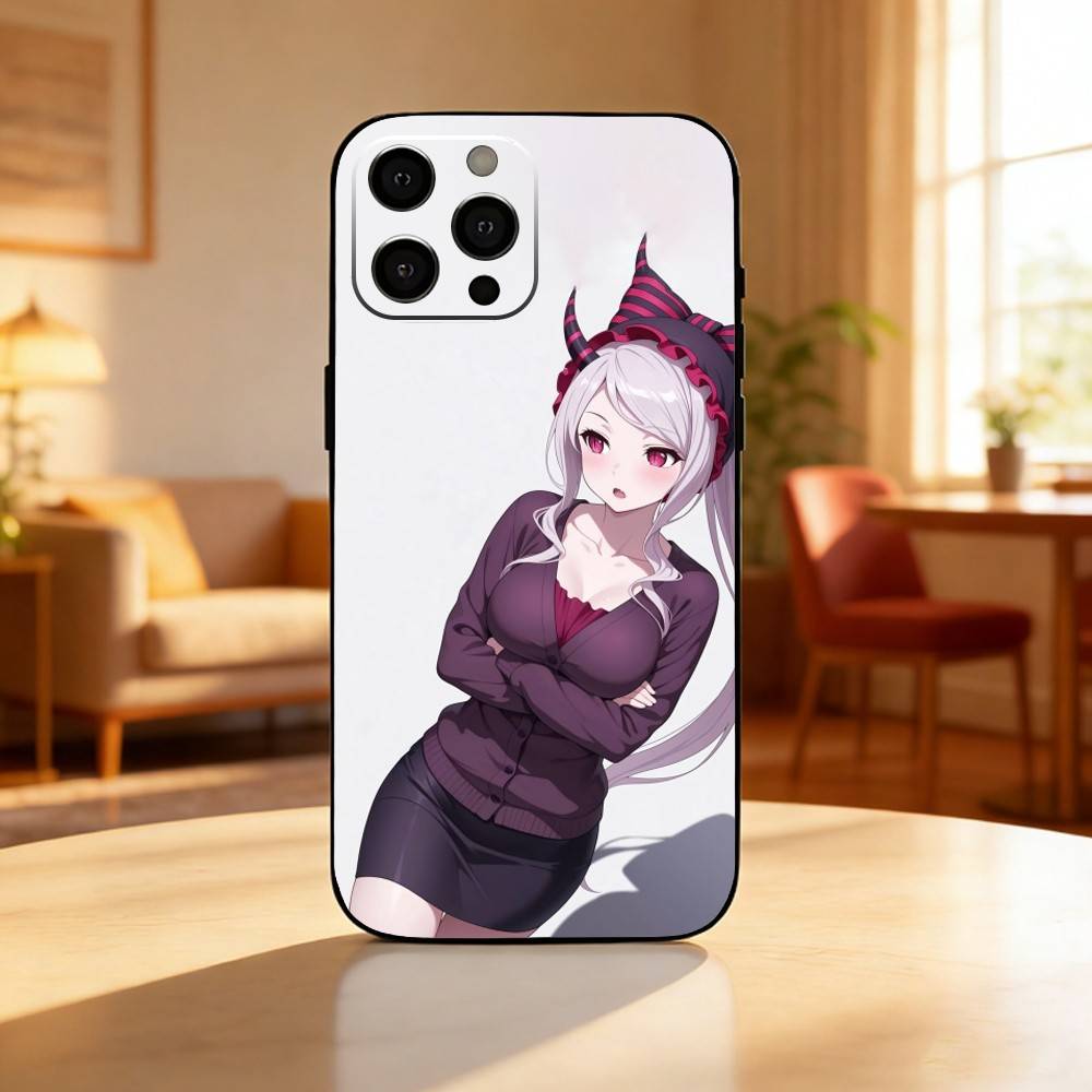 O-Overlord Cool Hot Anime Phone Case For iPhone17,16,15,14,13,12 Plus,Max Soft Silicone Black Cover