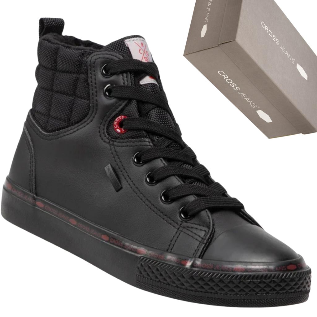 Cross jeans KK2R4058C - black women's sneakers, classic city shoes