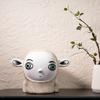 Resin Handicrafts Cartoon Human Figure Sculpture Abstract Painted Aliens Big Eyes Boy Decorative Figurines Home Decoration