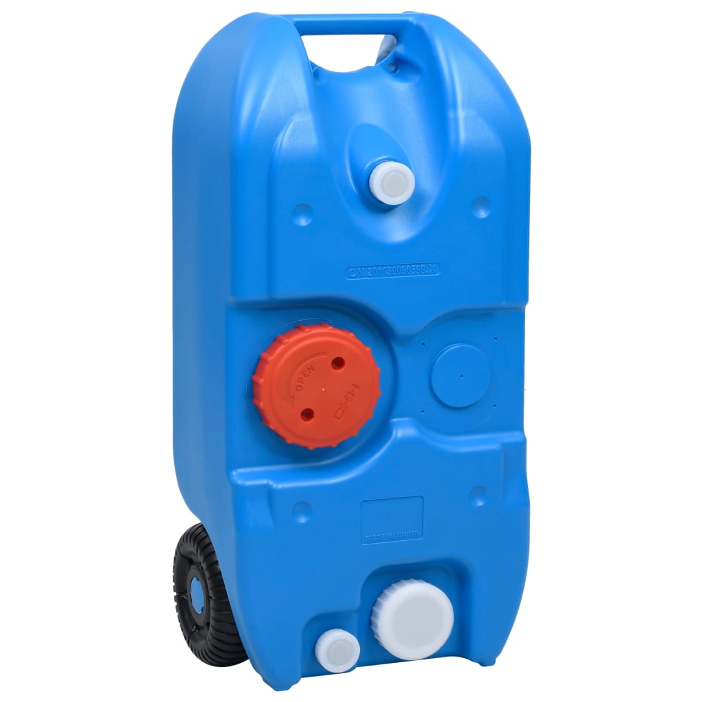 Camping-Wassertank mit Rädern 40 L Blau
