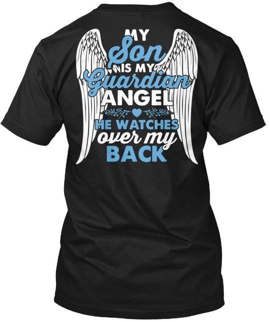 My Son Is Guardian Angel He Watches Over T shirt Made in the USA Size S to 5XL S