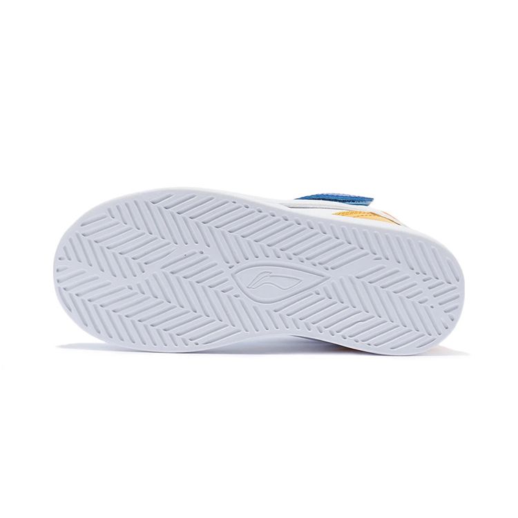 LiNing Shaohua Soft Comfortable Non-Slip Wear-Resistant Mid-Top Kids Skate Shoes Kids Skate Shoes Xinjiang-Blue YKNR140-13
