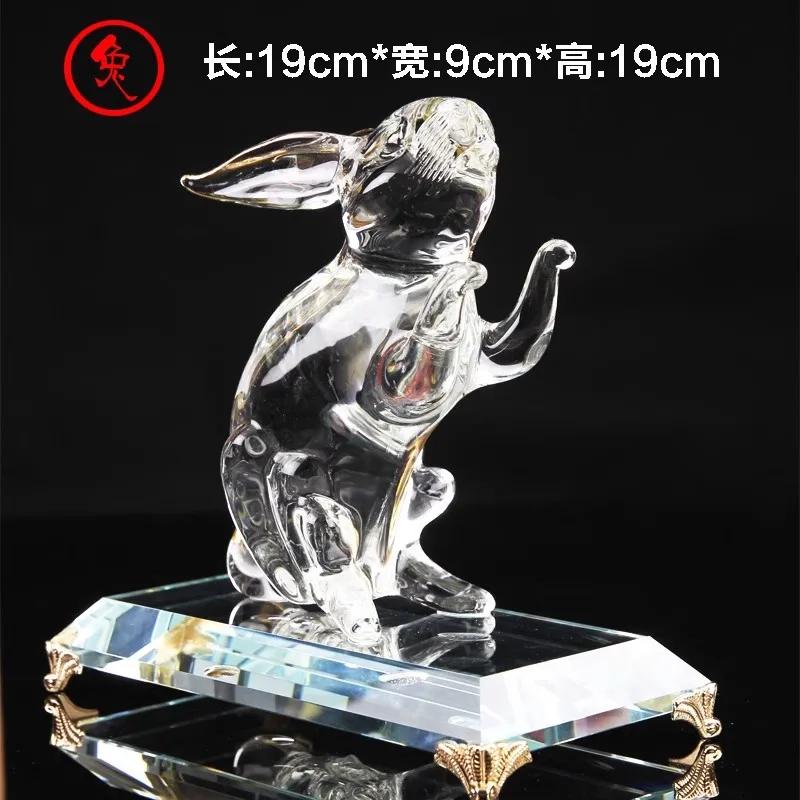 Home decor accessories Twelve zodiac animal ornaments Crystal crafts Wealth acquisition ornaments 1pcs desk decoration