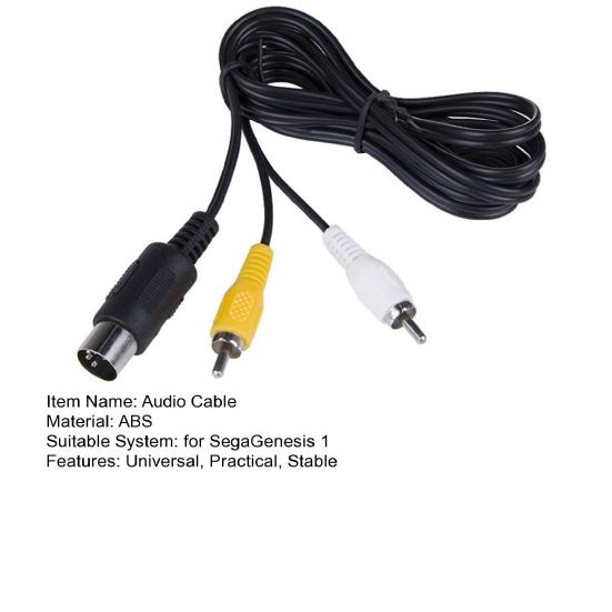 Game Audio Video AV Stereo Composite Cable Universal Cable A/V RCA Connection Cord