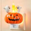 Halloween Night Light Ghost Campfire Flickering Nightlight Spooky Led Pumpkin Decorative Lights for Halloween Ghost for A