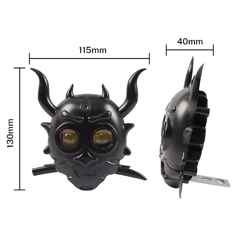 Projecteurs LED pour motos 18 W, design cool, double couleur, blanc, jaune, lampe auxiliaire antibrouillard, phare universel pour voiture Buggy