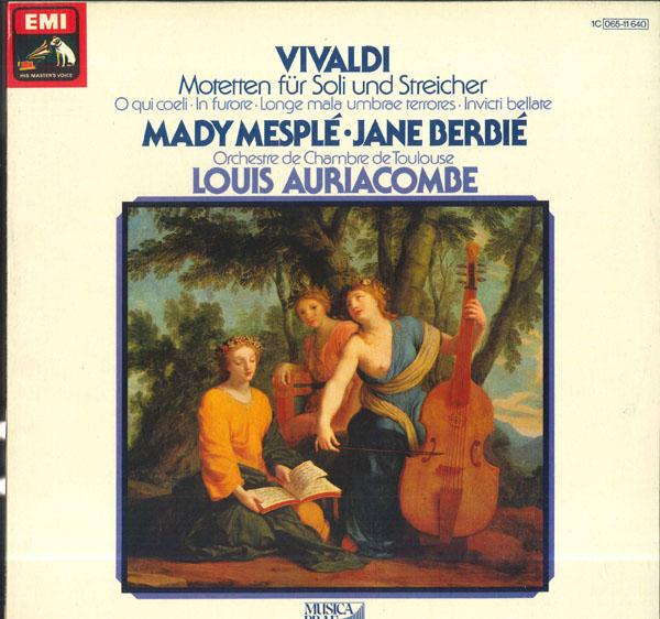 

Виниловая пластинка LOUIS AURIACOMBE ORCHESTRE DE CHAM Вивальди Мотеты Для Солистов И Струнных 1C06511640 DIE STIMME SEIN Германия Классика Б/У