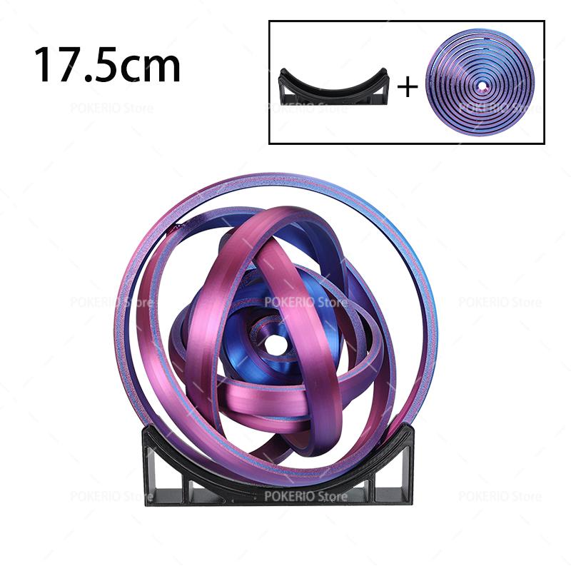 Hot 3D Fidget Spinner Rotating Ball Toy Creative Fingertip Gyroscope Gravity Rotation Anxiety Relief Novelty Decompression Toy