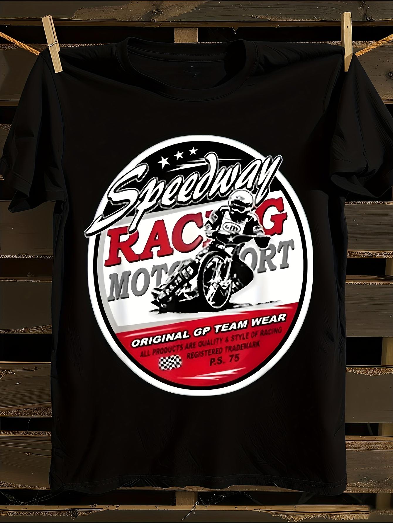 Motorcycle Speedway Flat Track Racing Tshirt S