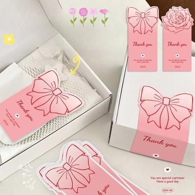 50Pcs Beautiful Landscape Oil Painting Thank You Sealing Sticker Bubble Bag Aircraft Box Express Carton DIY Label Decoration