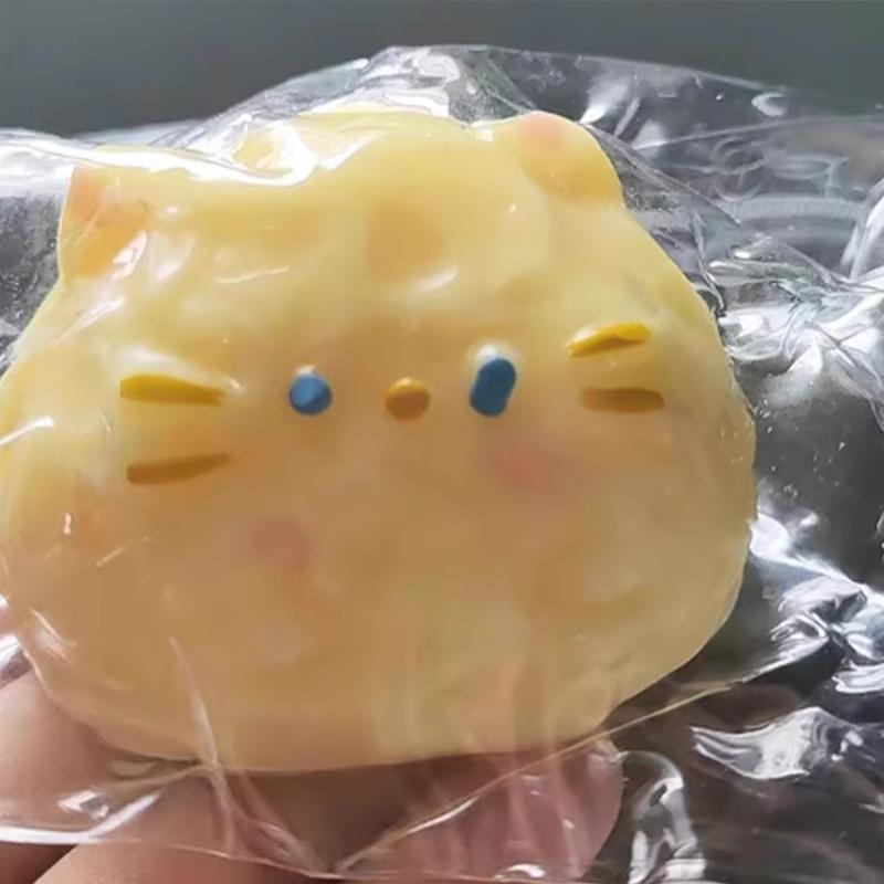 Cute Squishy Cat Pinching Pressure Ball Sensory Decompression Slow Rising Soft Office Home Decor Kid Adult Gifts Anxiety