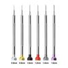 6pcs Colored Slotted Screwdriver Set 0.6-1.6mm Hexagonal Head Steel Repair Tool For Watch Glasses Electronics