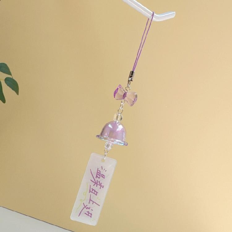 Fashion Butterfly Mobile Phone Charm Fashion Accessory Wind Chime Keyring Bag Pendant Keychain for Phones and Backpacks
