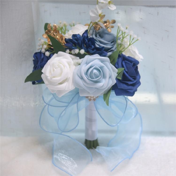 Decoration Wedding Bouquet Artificial Flowers Bride Handmade Durability Bouquet for Wedding Party Home Table Decoration