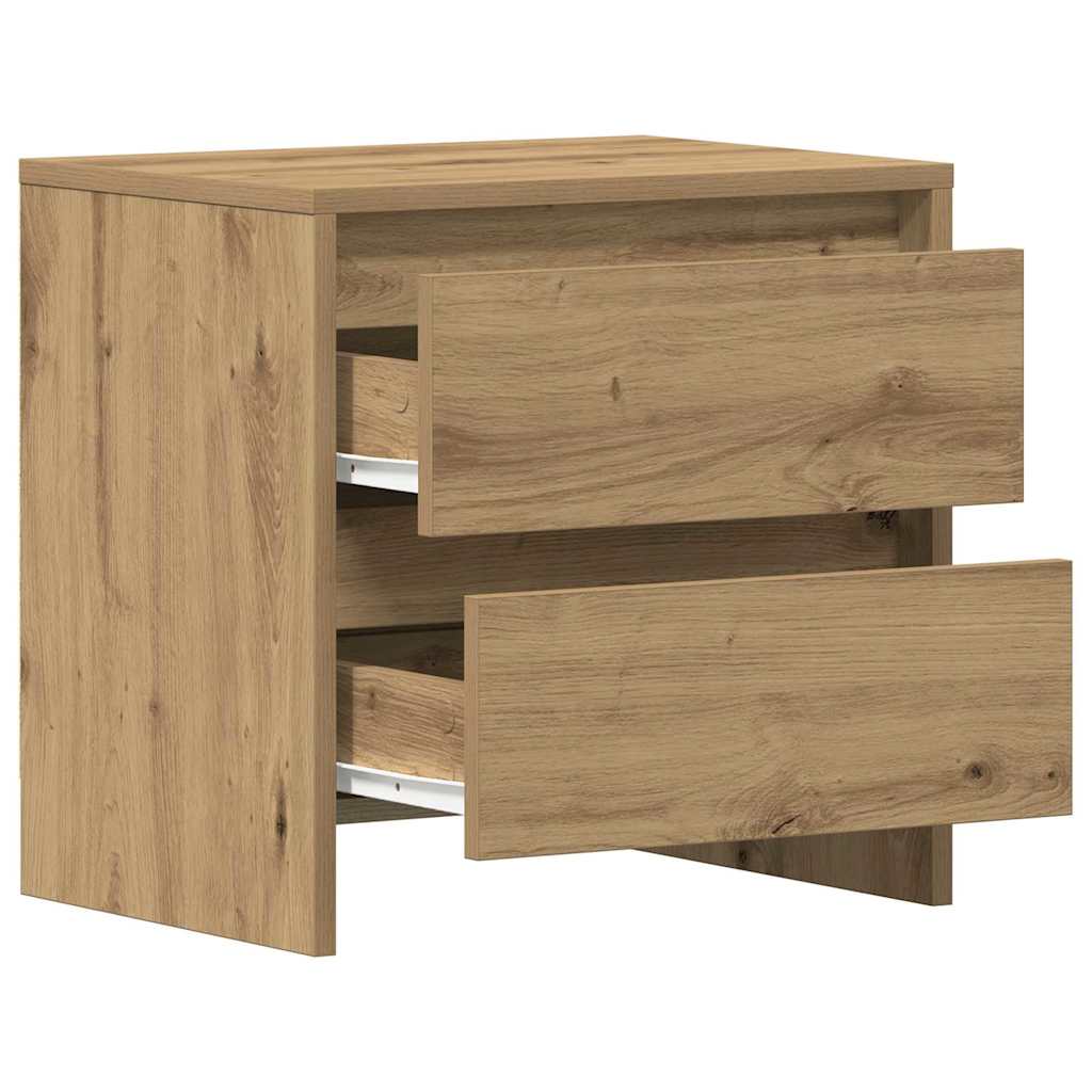 Nightstand Artisan Oak 45 X 34 X 44.5 Cm Engineered Wood