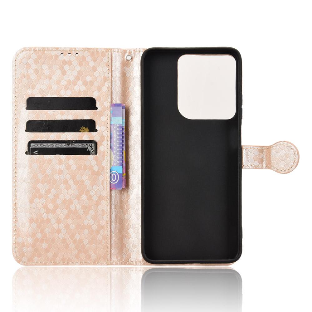 For Motorola Moto G 5G (2025) Wallet Case Dot Pattern Imprint PU Leather Phone Cover