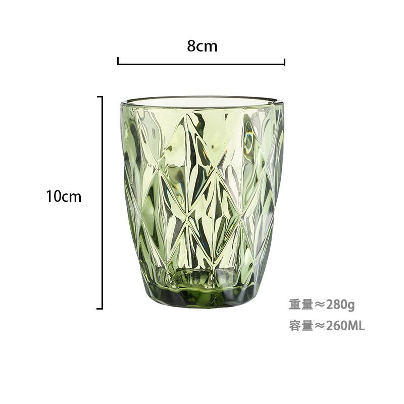260 ml Water Glass for Juice Beer Tea Milk Wine Drinking Drinkware for Cold Drink Glasses Family and Friends Party