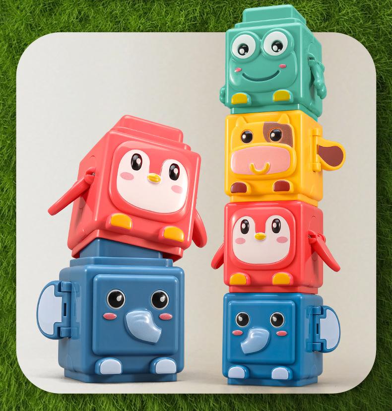 Animal Transformer Stacking Game: Educational Manual Handheld Toy for Boys & Girls