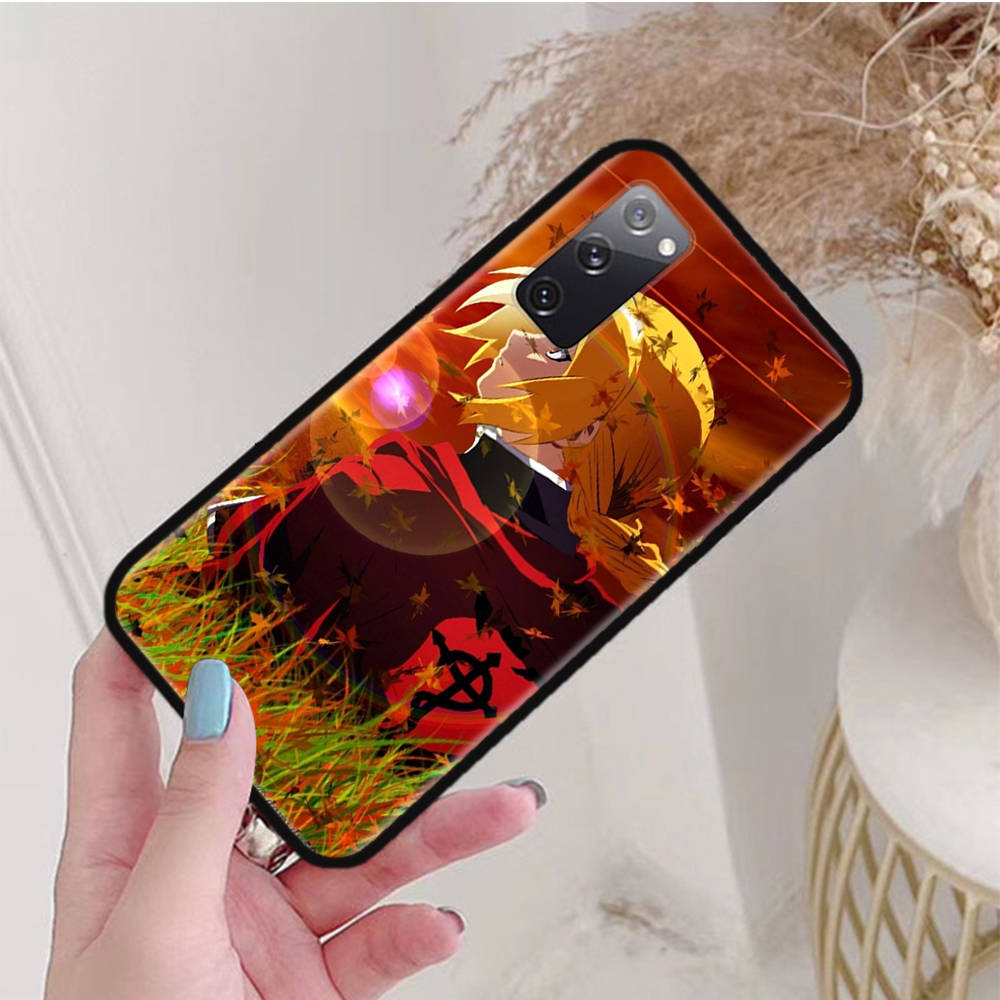 Black Case for Xiaomi Poco X6 X4 M5 M6 F5 F6 C65 C55 C50 C51 C40 Pro Redmi 14C A3X 13C 12C 11T 10A 9C Note 7 6 8A Plus W-66 Fullmetal Alchemist