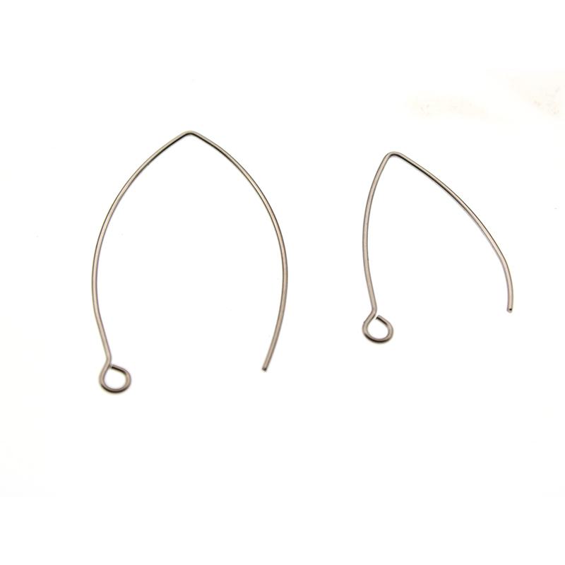 50Pcs Stainless Steel V Shape Earrings Hooks Hypoallergenic Gold Ear Wires Clasp for DIY Jewelry Making Findings Accessories