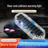 Waterproof LED Solar Strobe Warning Light for Motorcycles, Electric Vehicles, and Cars